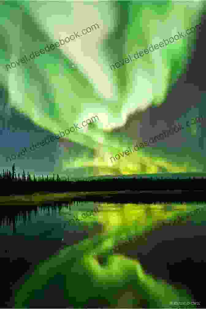 A Breathtaking Aurora Borealis Display Dancing Across The Night Sky. Aurora S Dawn