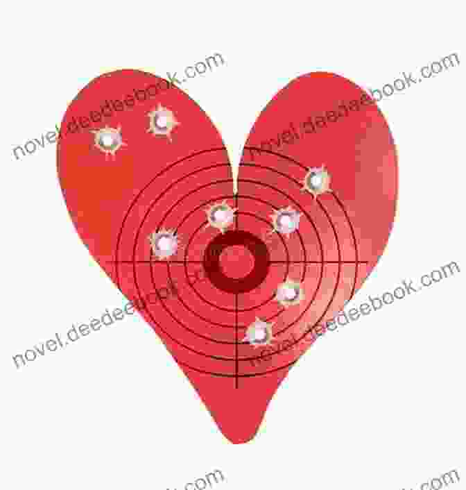 A Bullet Piercing Through A Heart Shaped Target, Symbolizing A Life Altering Event The Bullet That Saved My Life