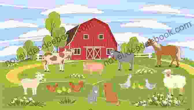 A Group Of Farm Animals, Including A Cow, Pig, Horse, And Sheep, Looking Concerned And Rushing Towards Max Tractor In Trouble Suzanne LaFleur