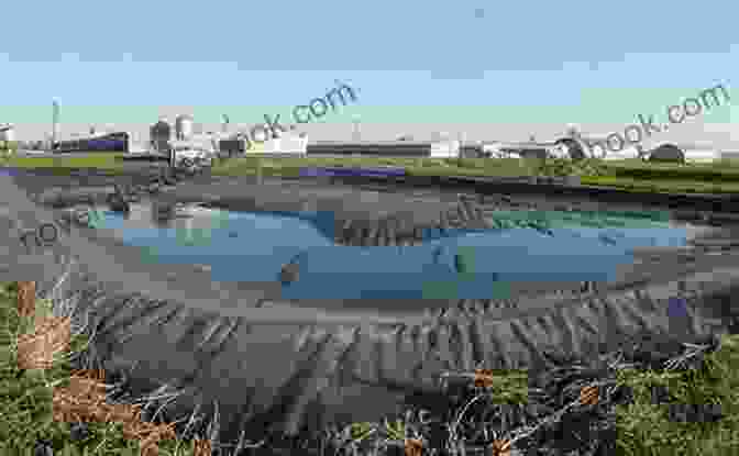 A Large Manure Lagoon On A Poultry Farm Big Chickens Fly The Coop