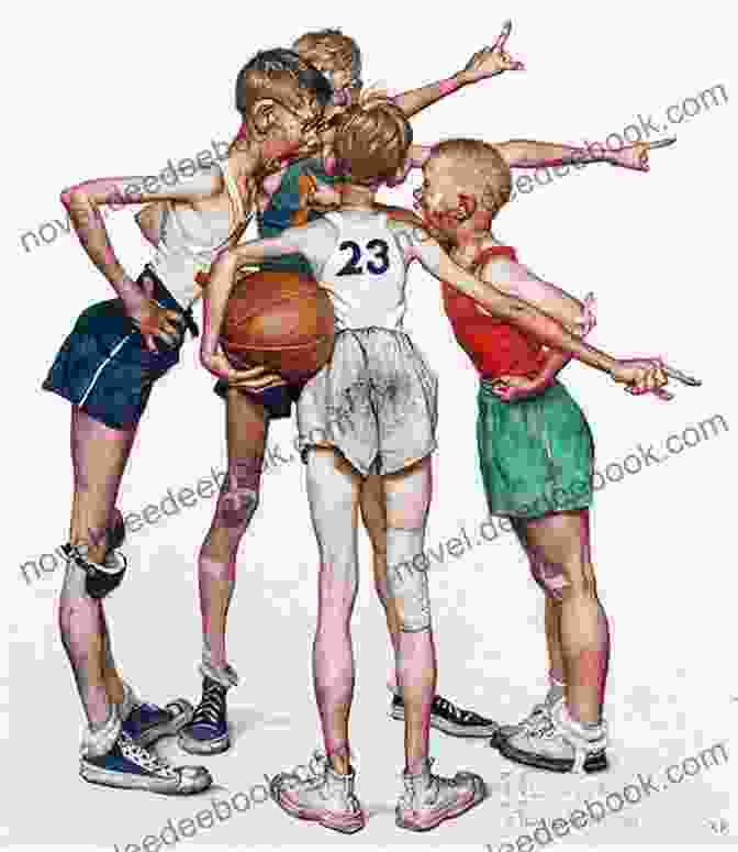 A Painting Of A Group Of Men Playing Basketball. My Male Paintings: Sharing Some Art Ideas