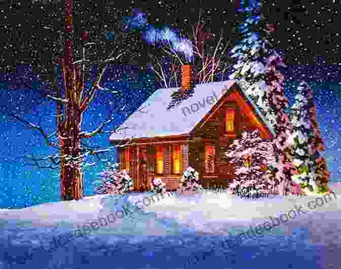 A Snowy Christmas Scene With A Cozy Cottage In The Background NEVER ENOUGH CHRISTMAS Home For The Holidays (Never Enough Romance 2)
