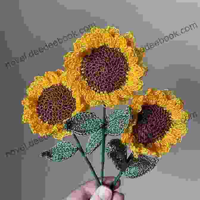 A Whimsical Crochet Sunflower With Ombre Petals And A Beaded Center Flowers Pattern Crochet: Creative And Stunning Ideas To Crochet Flowers With Your Style