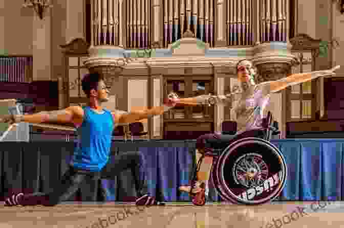A Young Woman In A Wheelchair Is Dancing On Stage. She Is Smiling And Her Eyes Are Closed. She Is Wearing A Black Leotard And A White Tutu. The Stage Is Lit With Colorful Lights. Flying Funny: My Life Without A Net