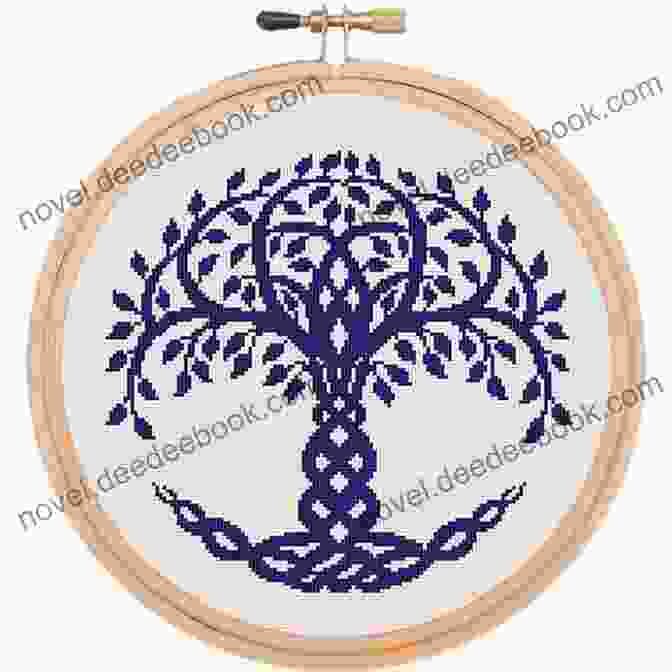 Cross Stitch Needle Tree Of Life 2 Cross Stitch Pattern