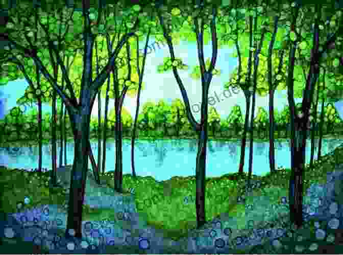 Daphne Mckenzie's Painting Of A Tranquil Forest Color My World (My World With Daphne McKensie 1)