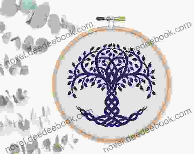 Embroidery Hoop Tree Of Life 2 Cross Stitch Pattern