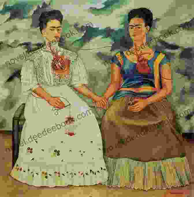 Frida Kahlo's 'The Two Fridas' (1939) Confronts The Complexities Of Her Own Bisexuality Through A Self Portrait Depicting Two Distinct Personas. Homosexuality In Art (Temporis Collection)