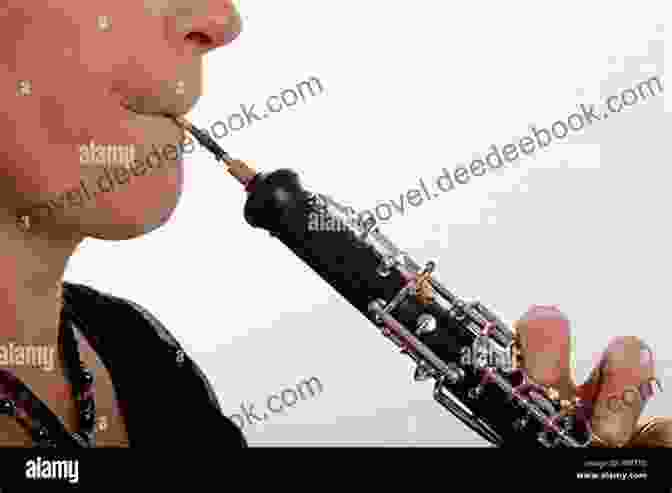 Illustration Demonstrating The Correct Embouchure For Playing The Oboe, Showing The Lips Forming A Student Instrumental Course: Oboe Student Level 1