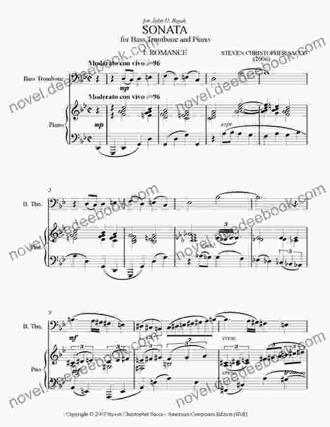 Piano Part Sonata In D Minor For Bass Trombone And Piano (piano Part) Sonata In F Minor Bass Trombone And Piano: TWV41:F1