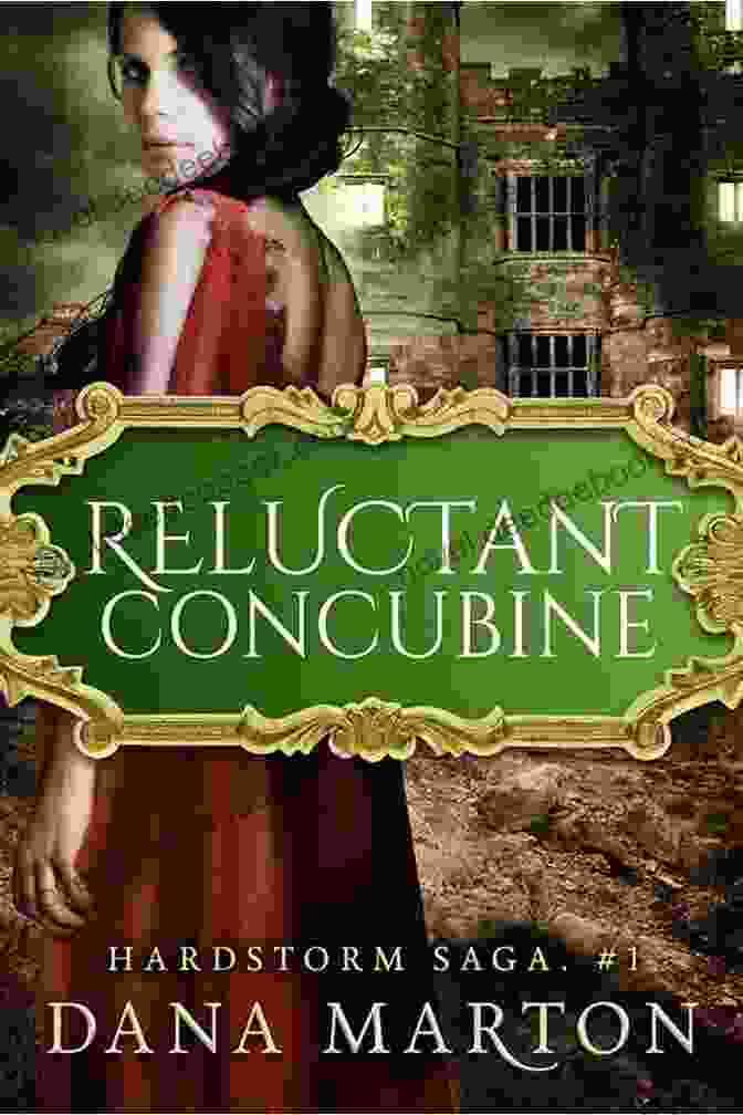 Reluctant Concubine Book Cover Featuring A Woman With Flowing Hair And Intricate Headpiece Reluctant Concubine: Epic Fantasy Romance (Hardstorm Saga 1)