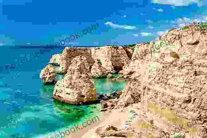 Rocky Cliffs And Golden Sand Beaches Along The Algarve Coast Portugal: Travel Photography