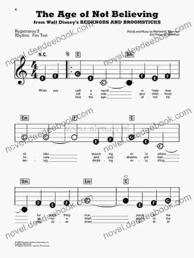 Sheet Music For Disney Favorites Songbook: E Z Play Today Volume 392