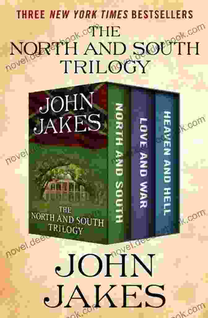 The North And South Trilogy By John Jakes, Featuring A Romantic Couple Embracing Against A Backdrop Of The American Civil War. North And South (The North And South Trilogy 1)