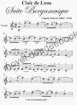 Clair De Lune Debussy Easy Violin Sheet Music